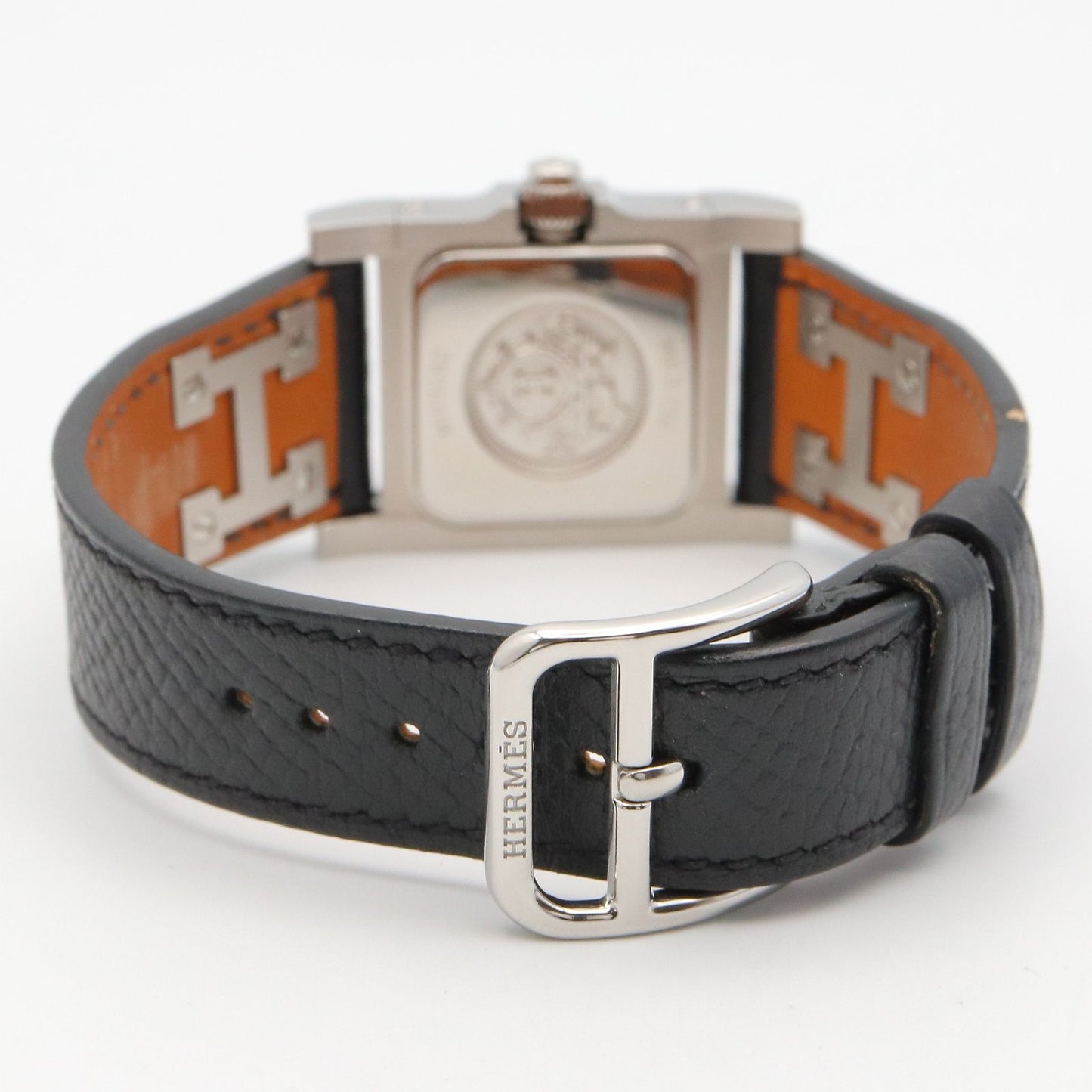 Hermes Watch Medall Silver Stainless Steel Leather — view 7