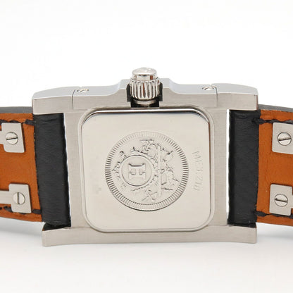 Hermes Watch Medall Silver Stainless Steel Leather — view 8