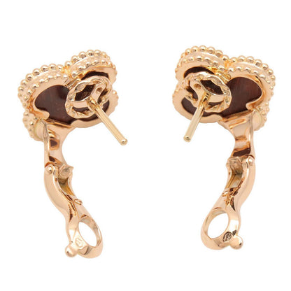 Van Cleef & Arpels Earrings Vintage Alhambra Onyx 18k Pink Gold — view 3