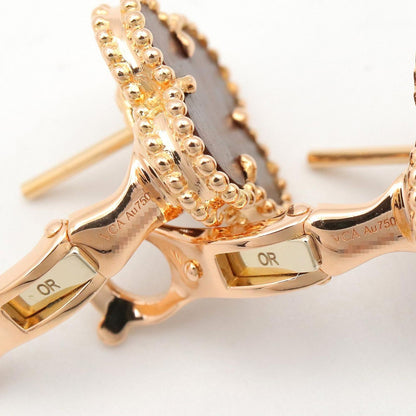 Van Cleef & Arpels Earrings Vintage Alhambra Onyx 18k Pink Gold — view 7