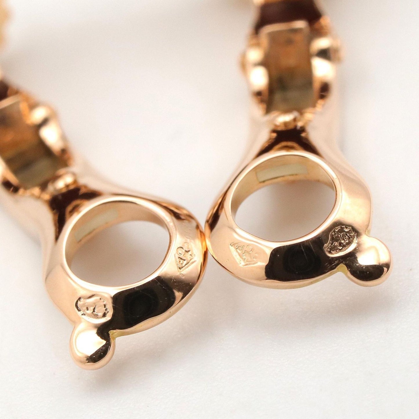Van Cleef & Arpels Earrings Vintage Alhambra Onyx 18k Pink Gold — view 6