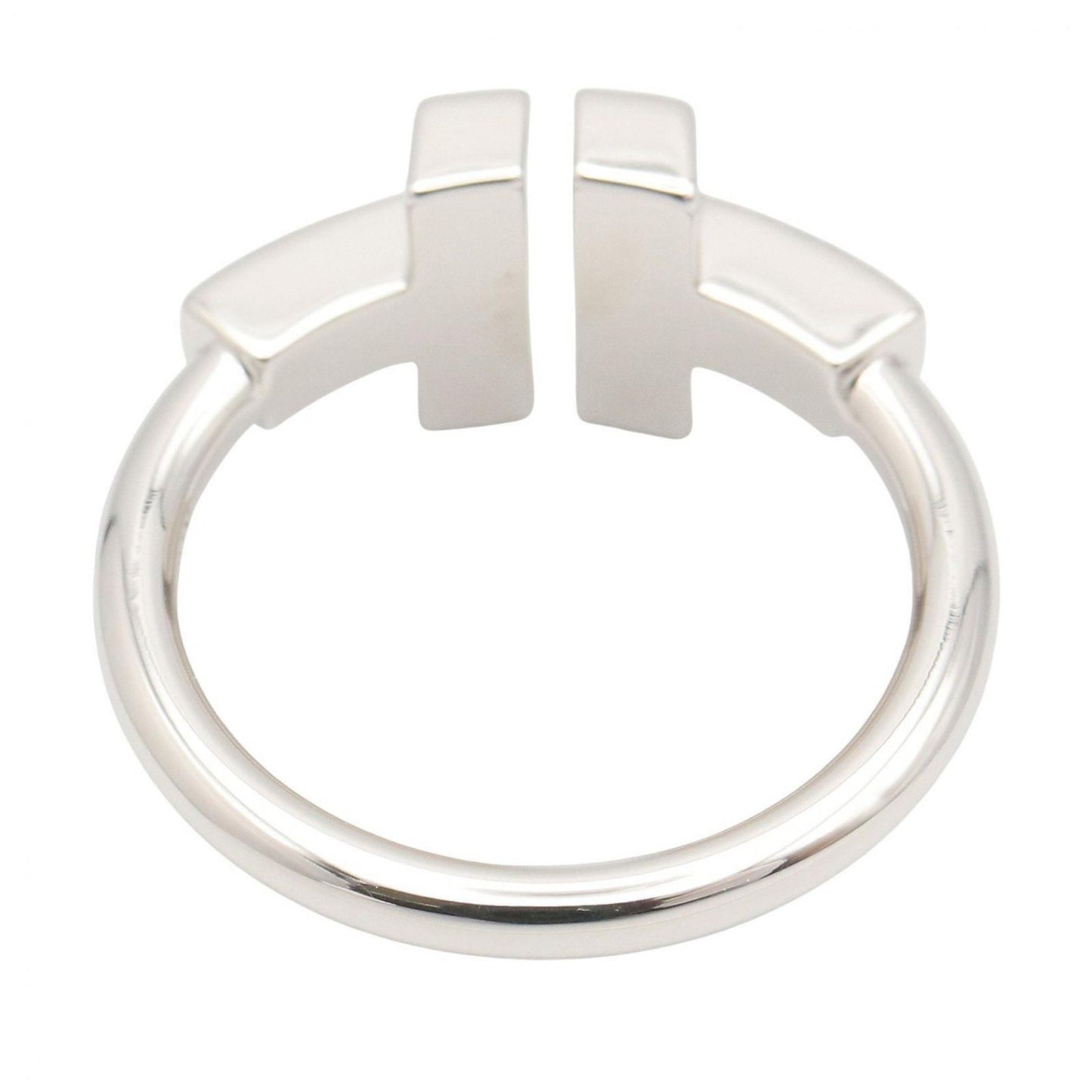 Tiffany & Co Ring T Wire Turquoise Diamond 18k White Gold — view 3
