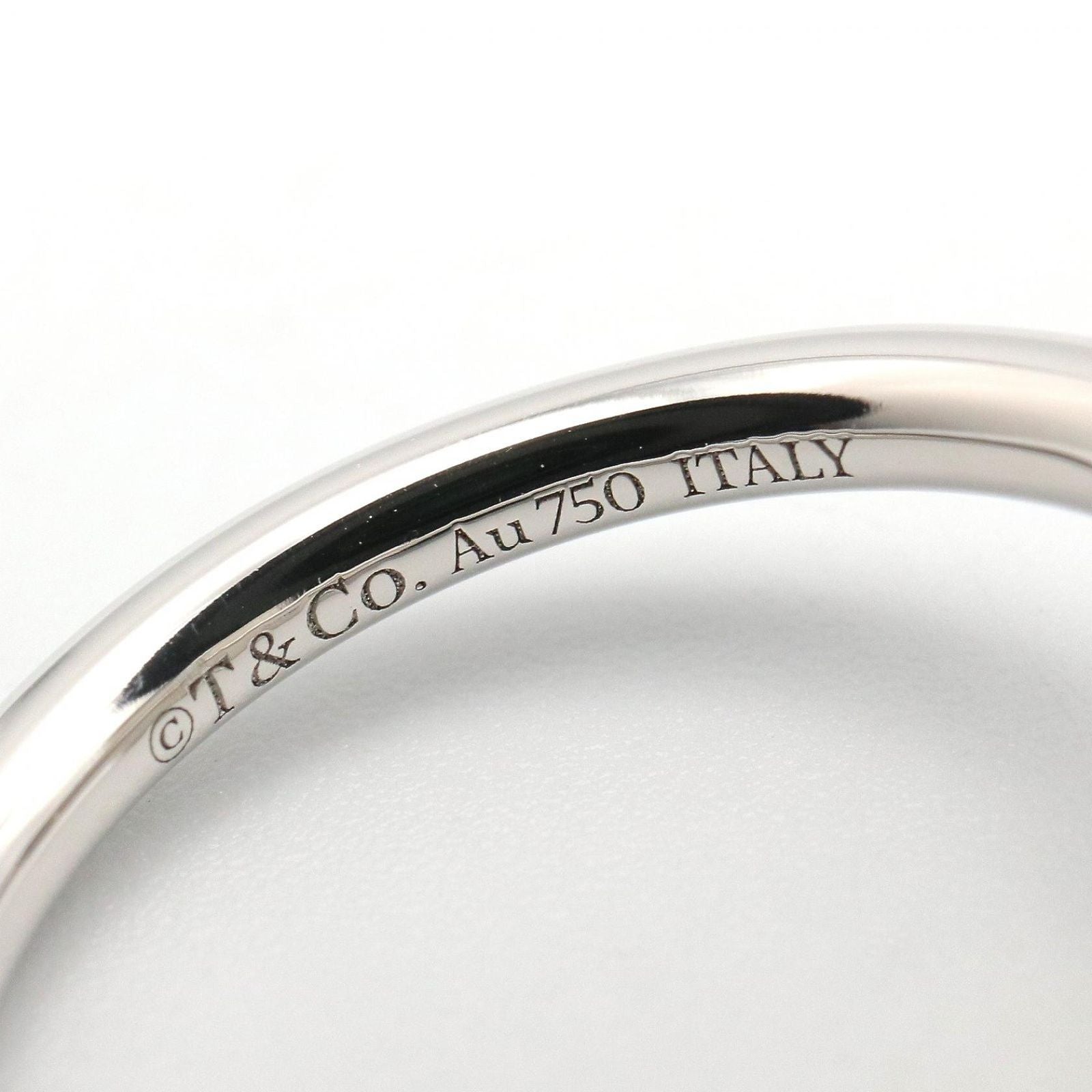 Tiffany & Co Ring T Wire Turquoise Diamond 18k White Gold — view 4
