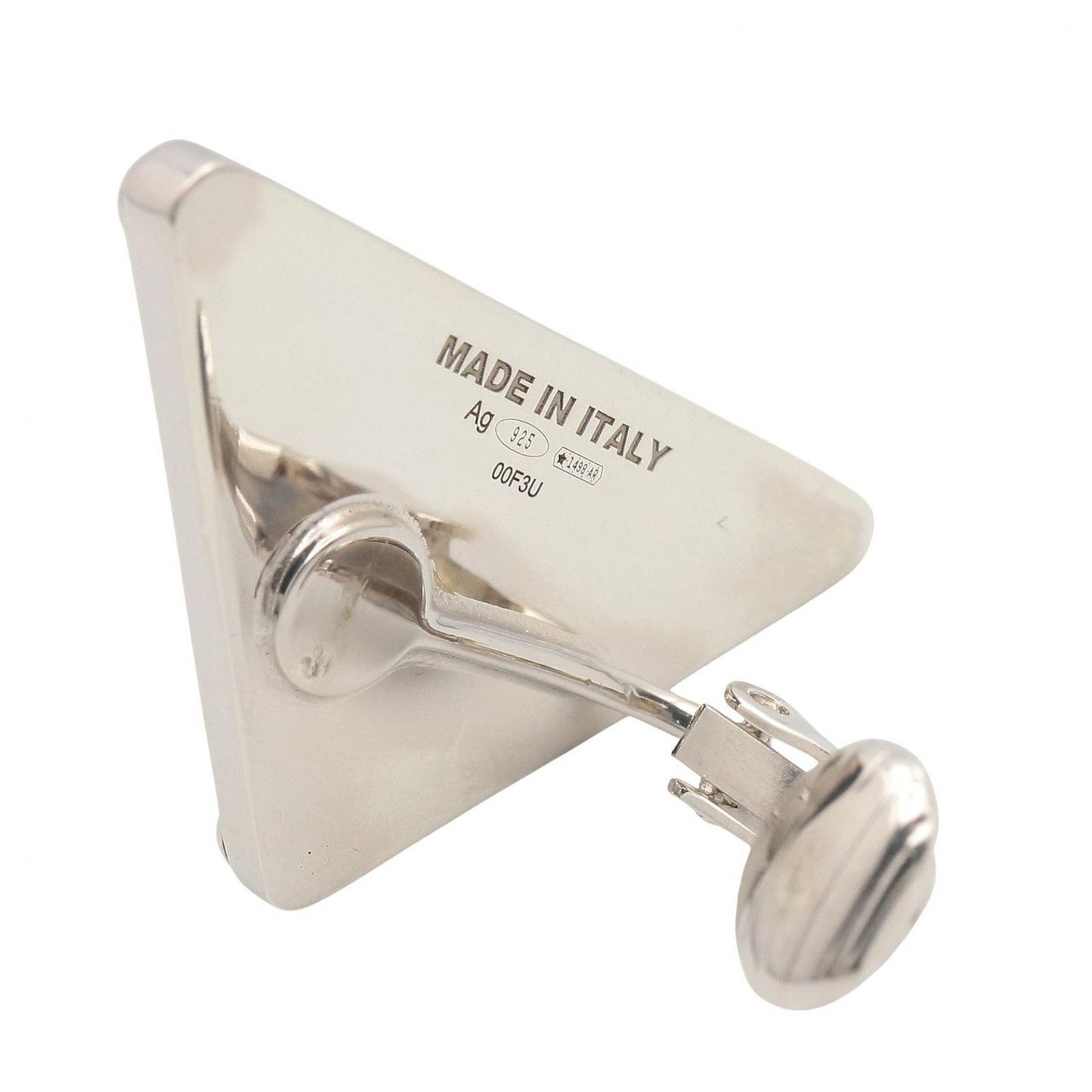 Prada Earrings Right Ear 925 Sterling Silver Symbol — view 3