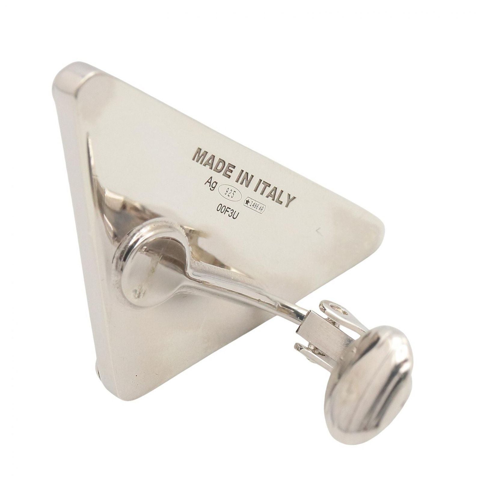 Prada Earrings Right Ear 925 Sterling Silver Symbol — view 3
