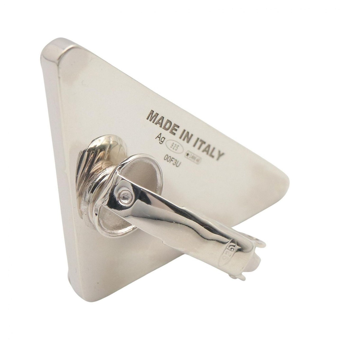 Prada Earrings Right Ear 925 Sterling Silver Symbol — view 2