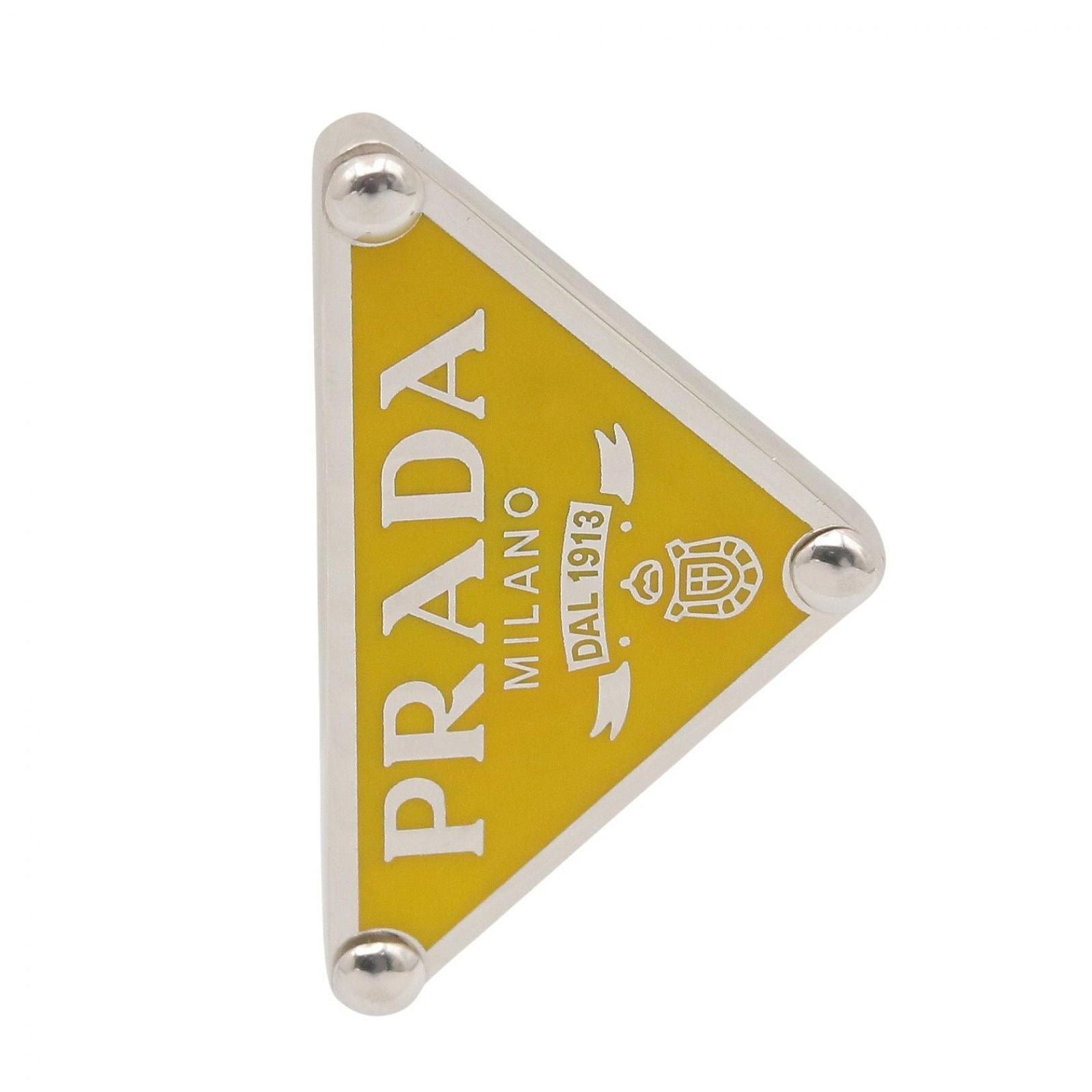 Prada Earrings Right Ear 925 Sterling Silver Symbol