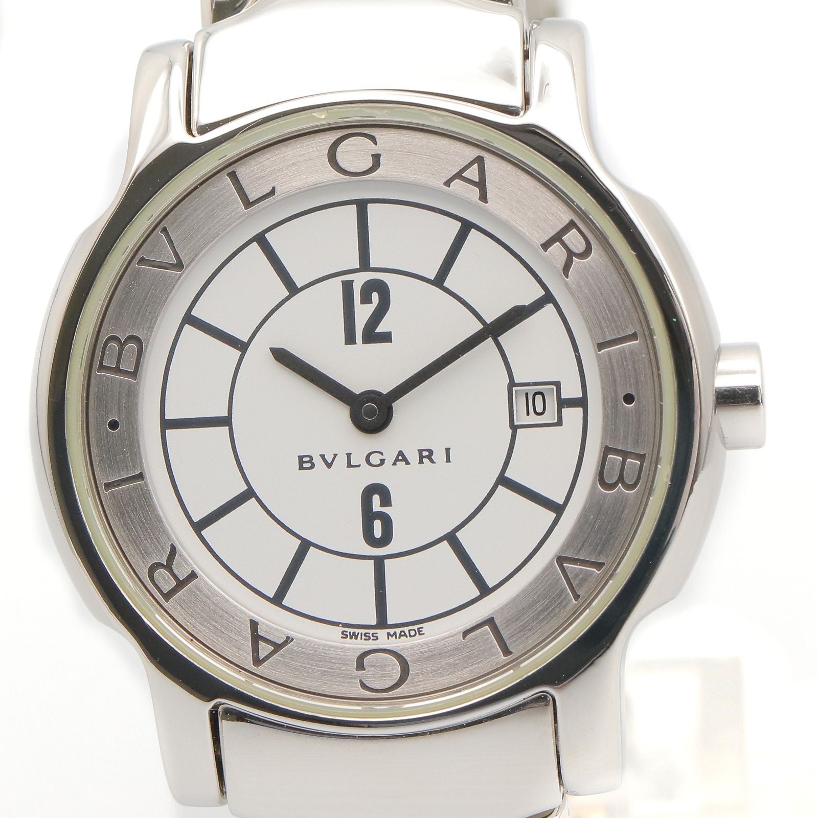 Bvlgari Watch Solo Tempo White Stainless Steel — view 3