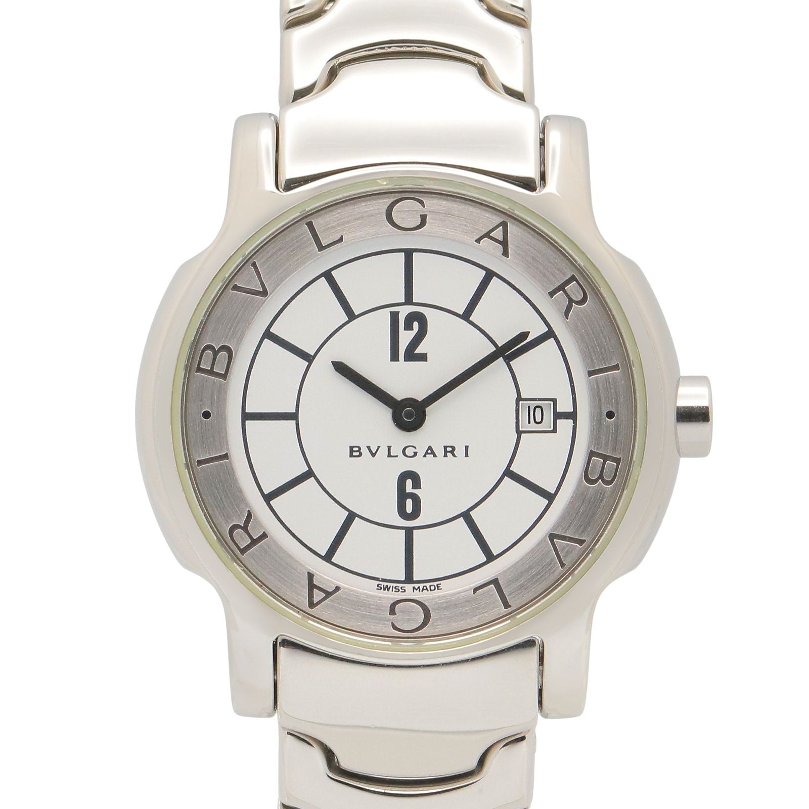 Bvlgari Watch Solo Tempo White Stainless Steel