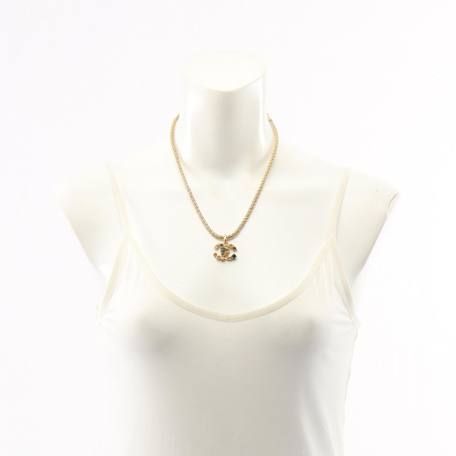 Chanel Necklace CC Logo Gripoix — view 6