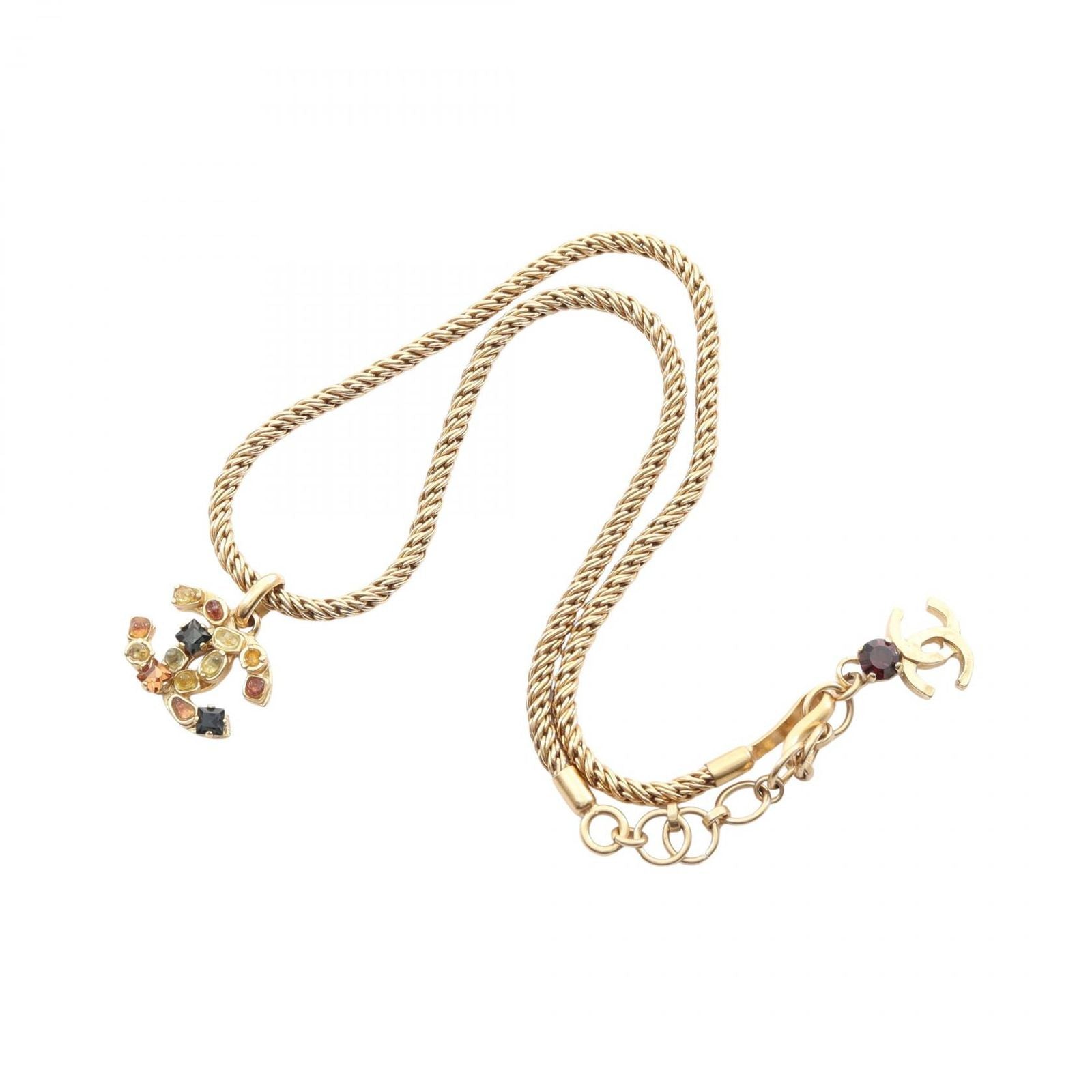 Chanel Necklace CC Logo Gripoix — view 3
