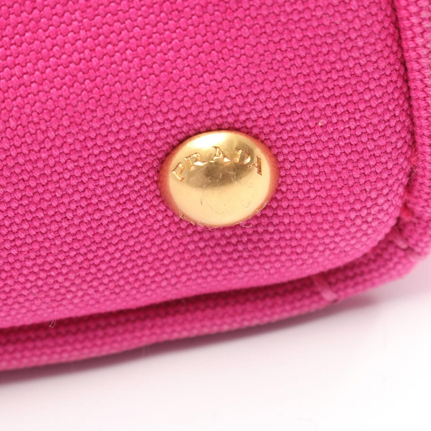 Prada Handbag Canapa Pink Purple Canvas Tote — view 8