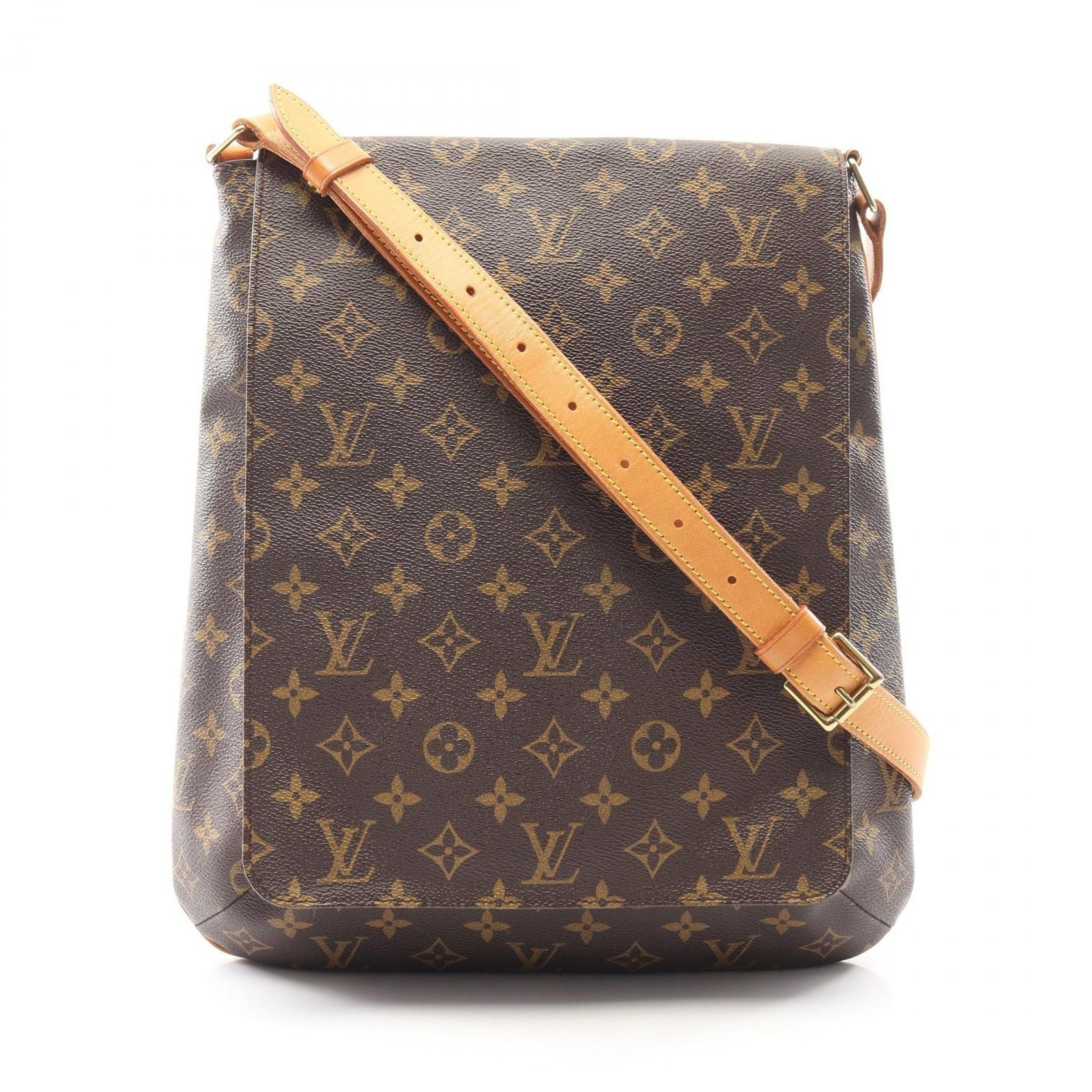 Louis Vuitton Shoulder Bag Musette Canvas Leather