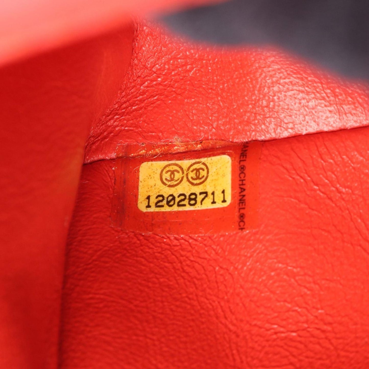 Chanel Shoulder Bag 2.55 Quilted Clutch Red Patent Leather Chain — view 5