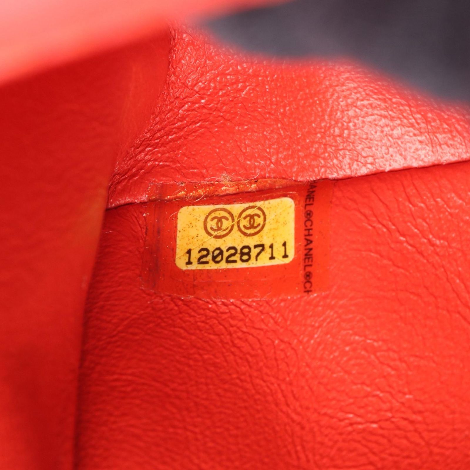 Chanel Shoulder Bag 2.55 Quilted Clutch Red Patent Leather Chain — view 5