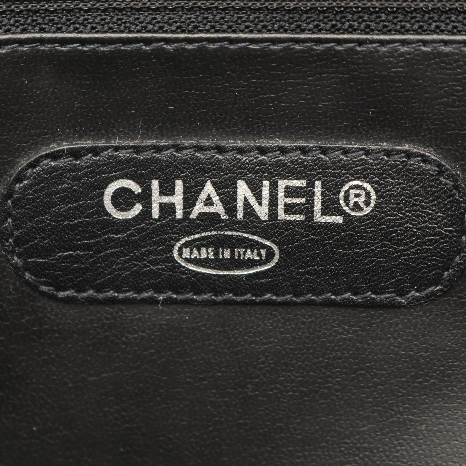 Chanel Business Bag Bicolor Bag 2-Way Black Lambskin — view 5