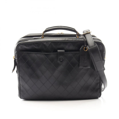 Chanel Business Bag Bicolor Bag 2-Way Black Lambskin