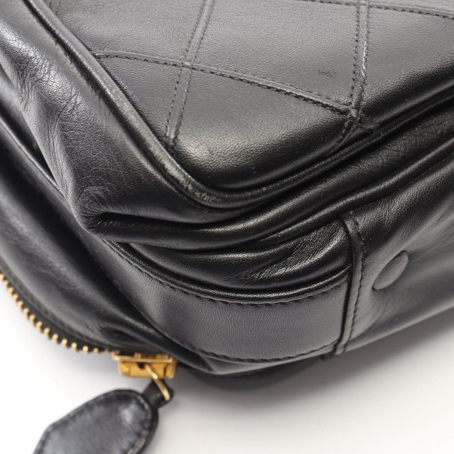 Chanel Business Bag Bicolor Bag 2-Way Black Lambskin — view 8