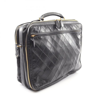Chanel Business Bag Bicolor Bag 2-Way Black Lambskin — view 2