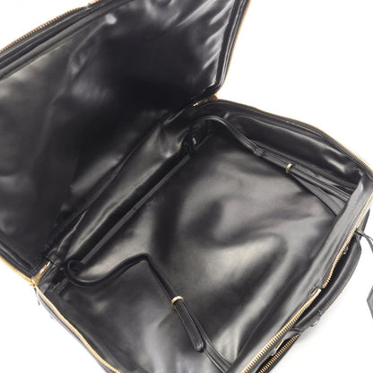 Chanel Business Bag Bicolor Bag 2-Way Black Lambskin — view 4