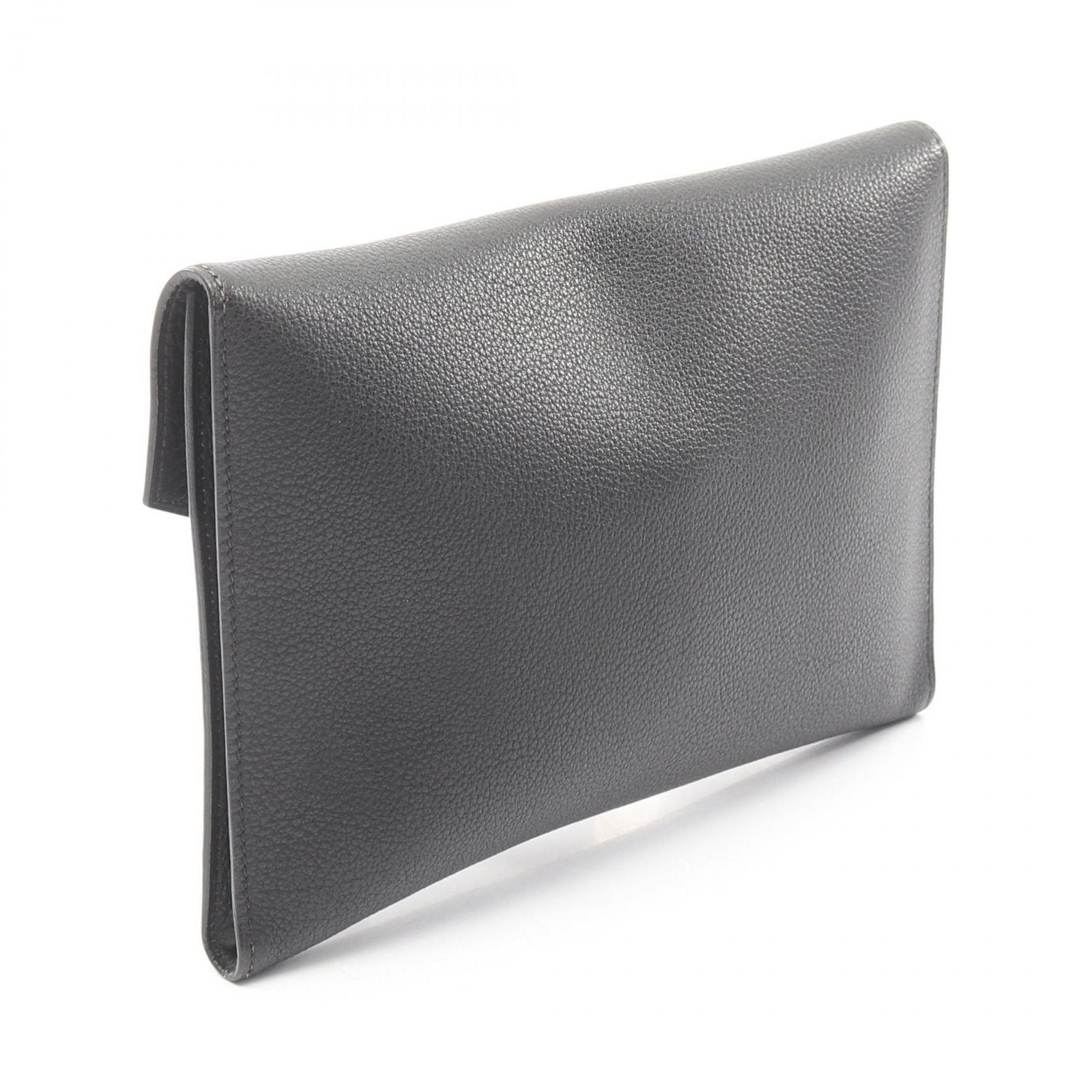 Hermes Clutch Pochette Rio Black Leather — view 2