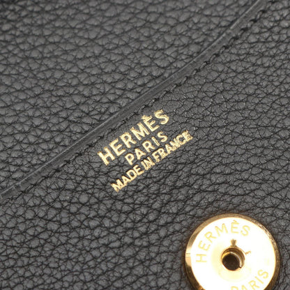 Hermes Clutch Pochette Rio Black Leather — view 4