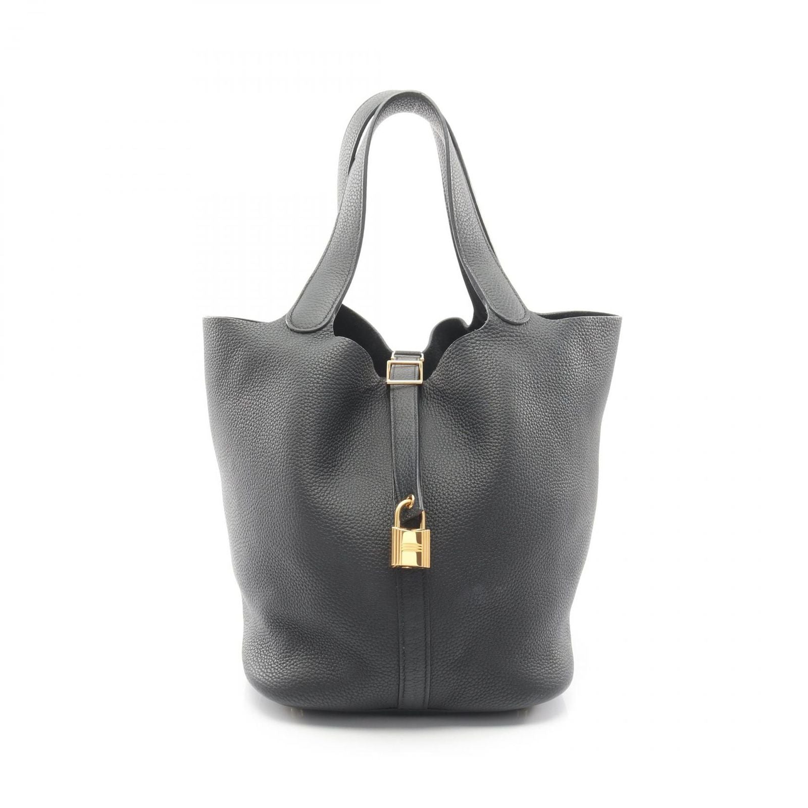 Hermes Handbag Picotin Lock GM Black Leather