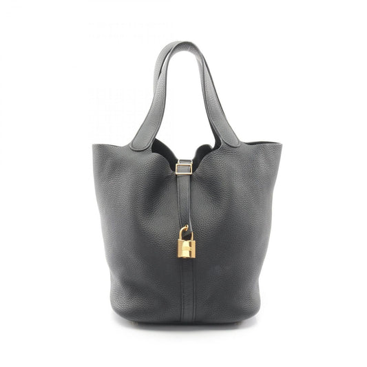 Hermes Handbag Picotin Lock GM Black Leather