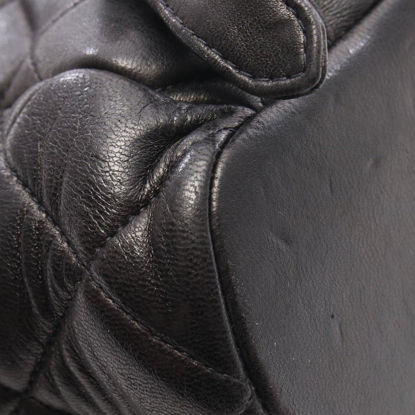 Chanel Backpack Quilted Black Lambskin Double Turnlock Chain — view 9