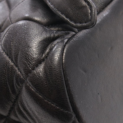 Chanel Backpack Quilted Black Lambskin Double Turnlock Chain — view 9