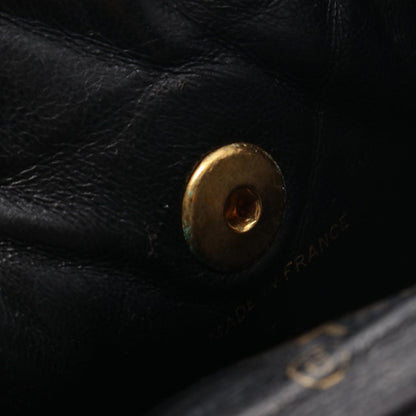 Chanel Backpack Quilted Black Lambskin Double Turnlock Chain — view 7