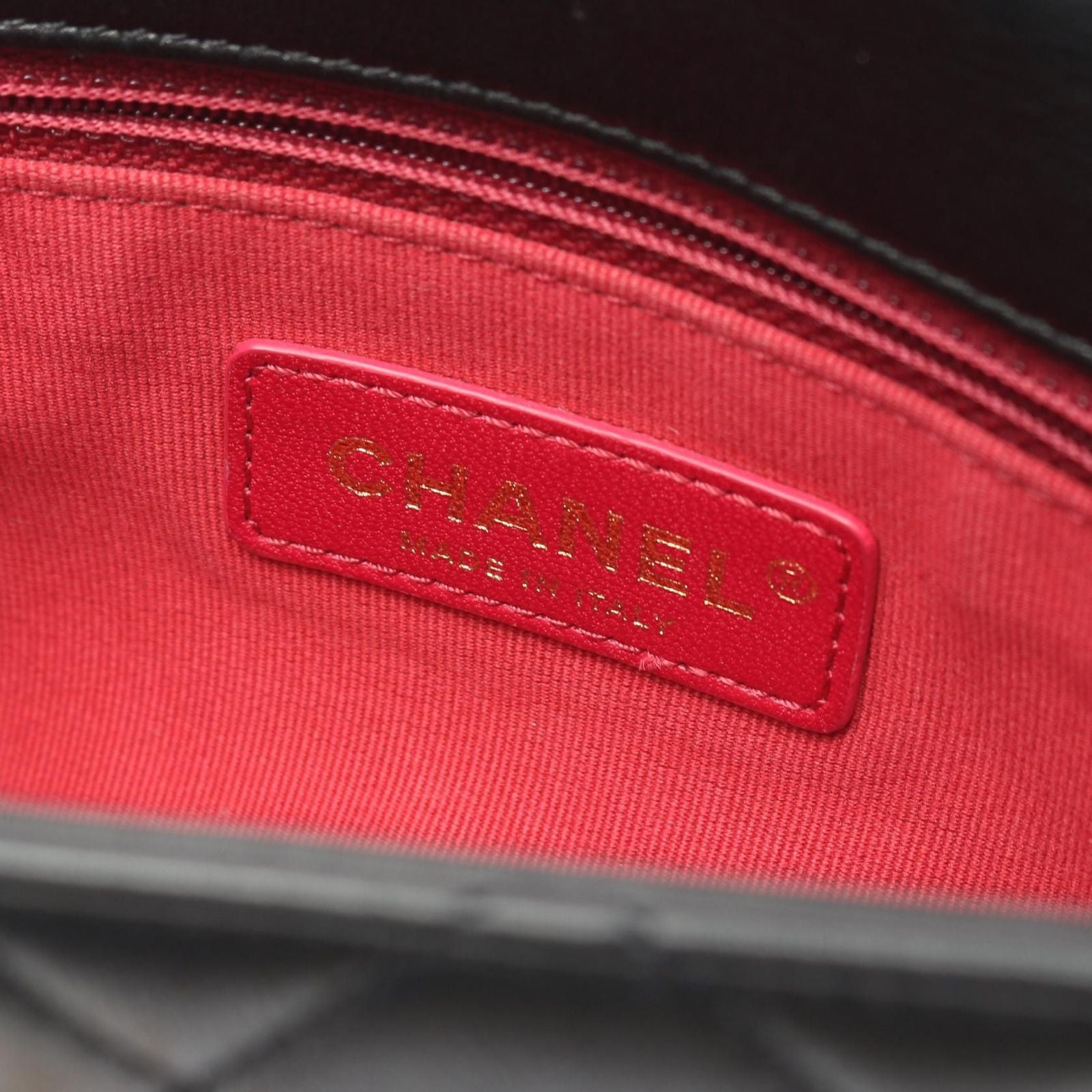 Chanel Shoulder Bag Quilted Small Flap Black Leather Chain — view 4