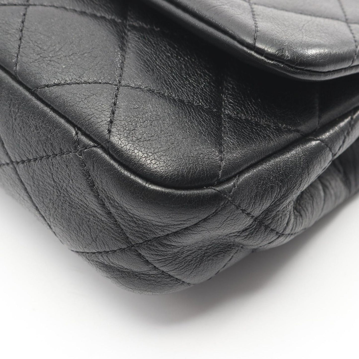 Chanel Shoulder Bag Quilted Small Flap Black Leather Chain — view 6