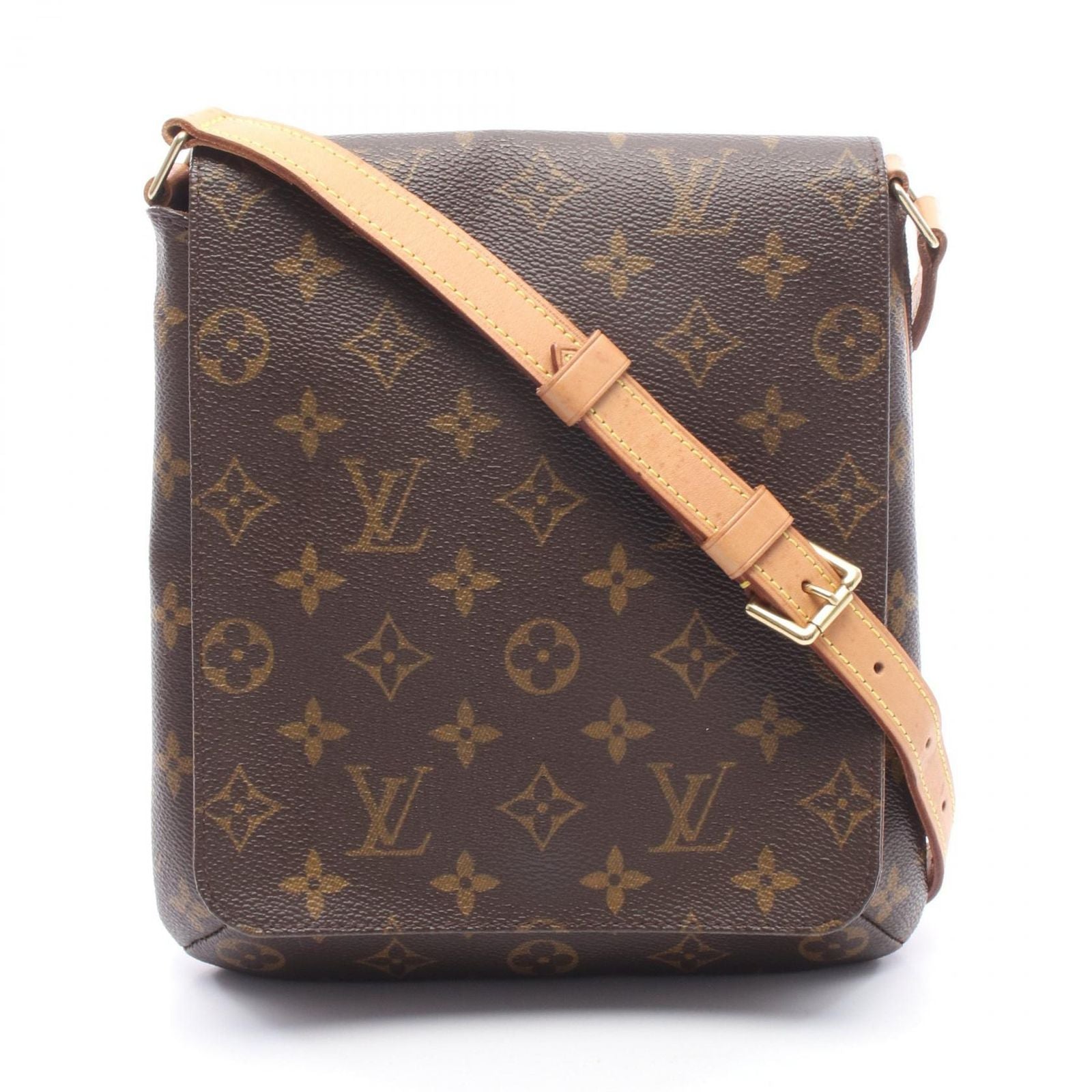 Louis Vuitton Shoulder Bag Musette Salsa Short Strap Canvas Leather