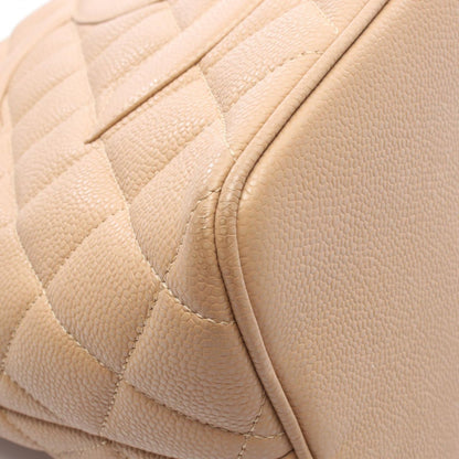 Chanel Tote Medallion Beige Caviar Leather — view 7