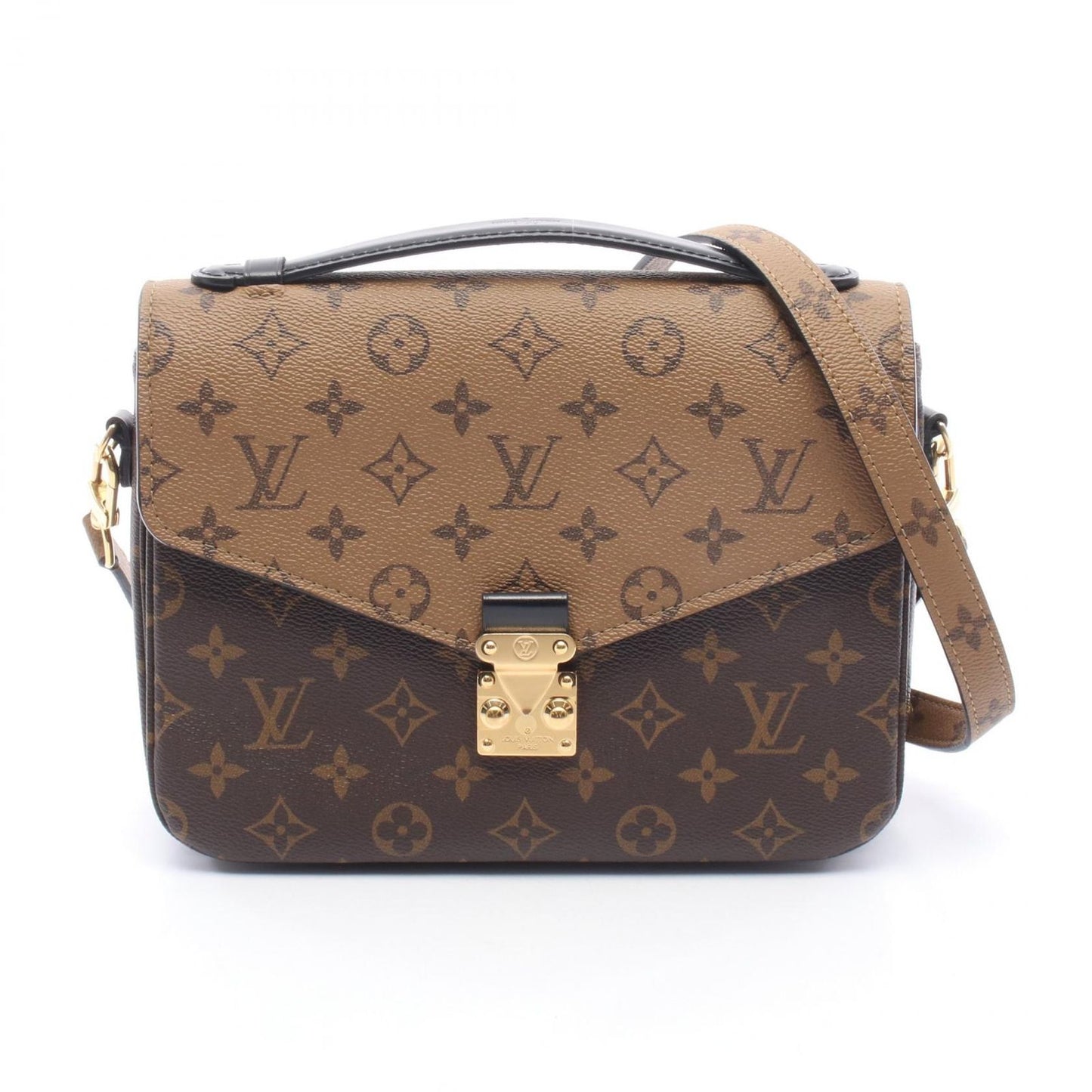 Louis Vuitton Handbag Pochette Metis MM Canvas Leather