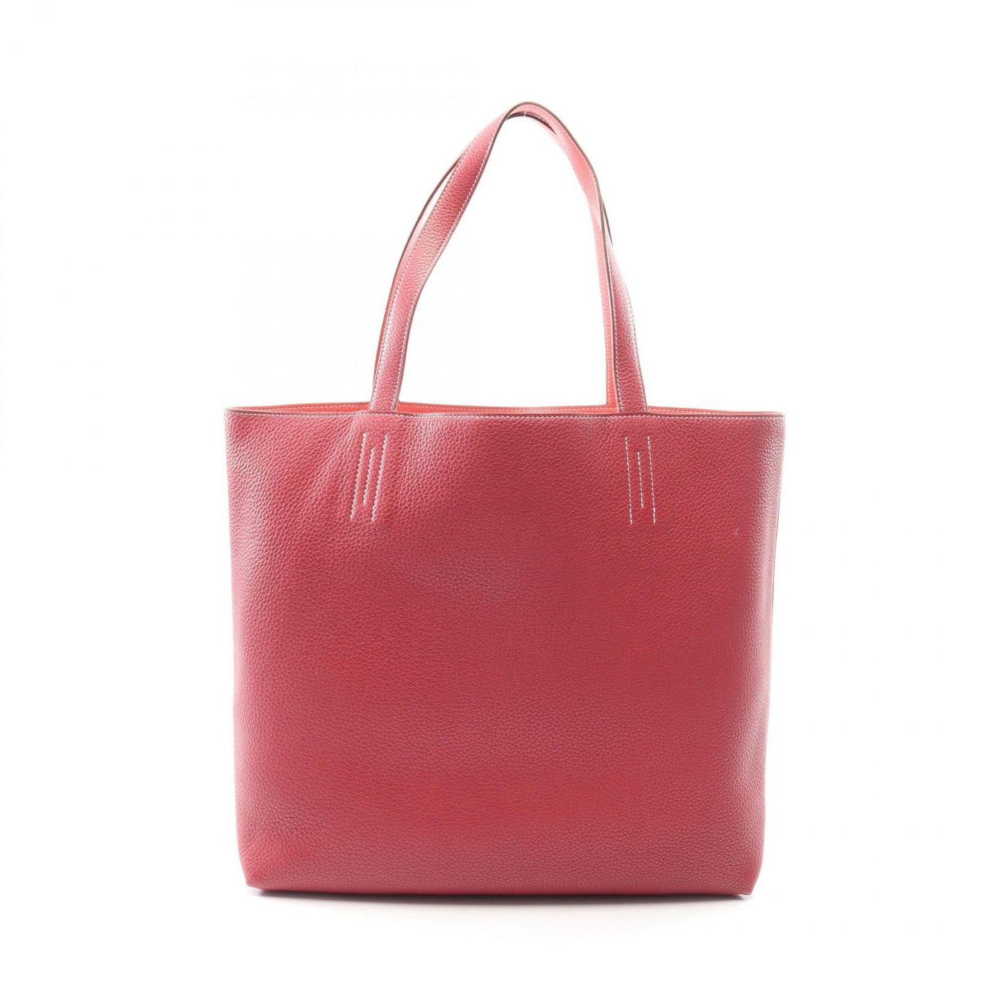 Hermes Tote Double Sens 45 Reversible Bougainvillea Ruby Leather — view 6