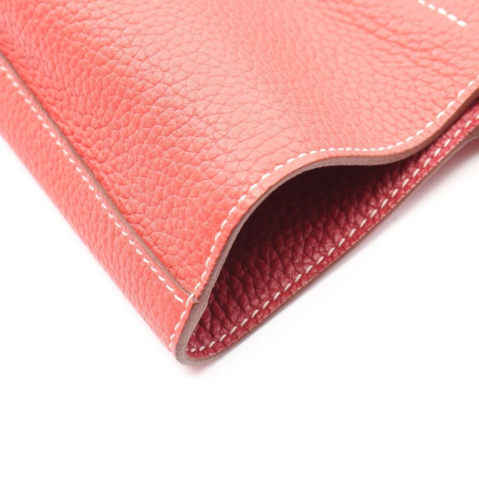 Hermes Tote Double Sens 45 Reversible Bougainvillea Ruby Leather — view 9