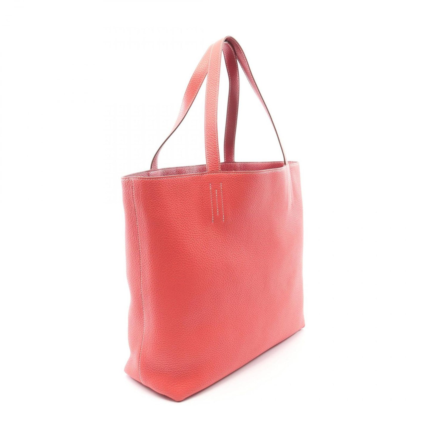 Hermes Tote Double Sens 45 Reversible Bougainvillea Ruby Leather — view 2