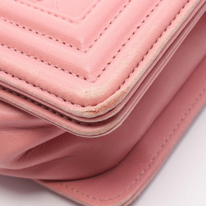 Chanel Shoulder Bag Pink Lambskin Chain — view 7