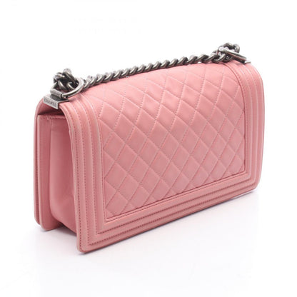 Chanel Shoulder Bag Pink Lambskin Chain — view 2