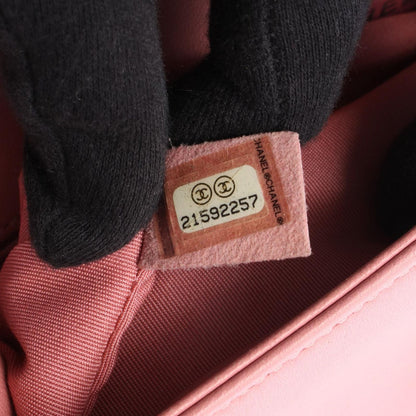 Chanel Shoulder Bag Pink Lambskin Chain — view 5