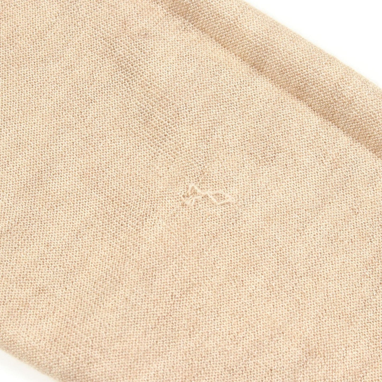Hermes Knit Twill Lane Exlibris Contrast Turtleneck Silk Cashmere Top Sweater — view 7