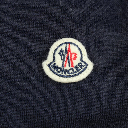 Moncler Down Jacket Cardigan Contrast Nylon Wool — view 6