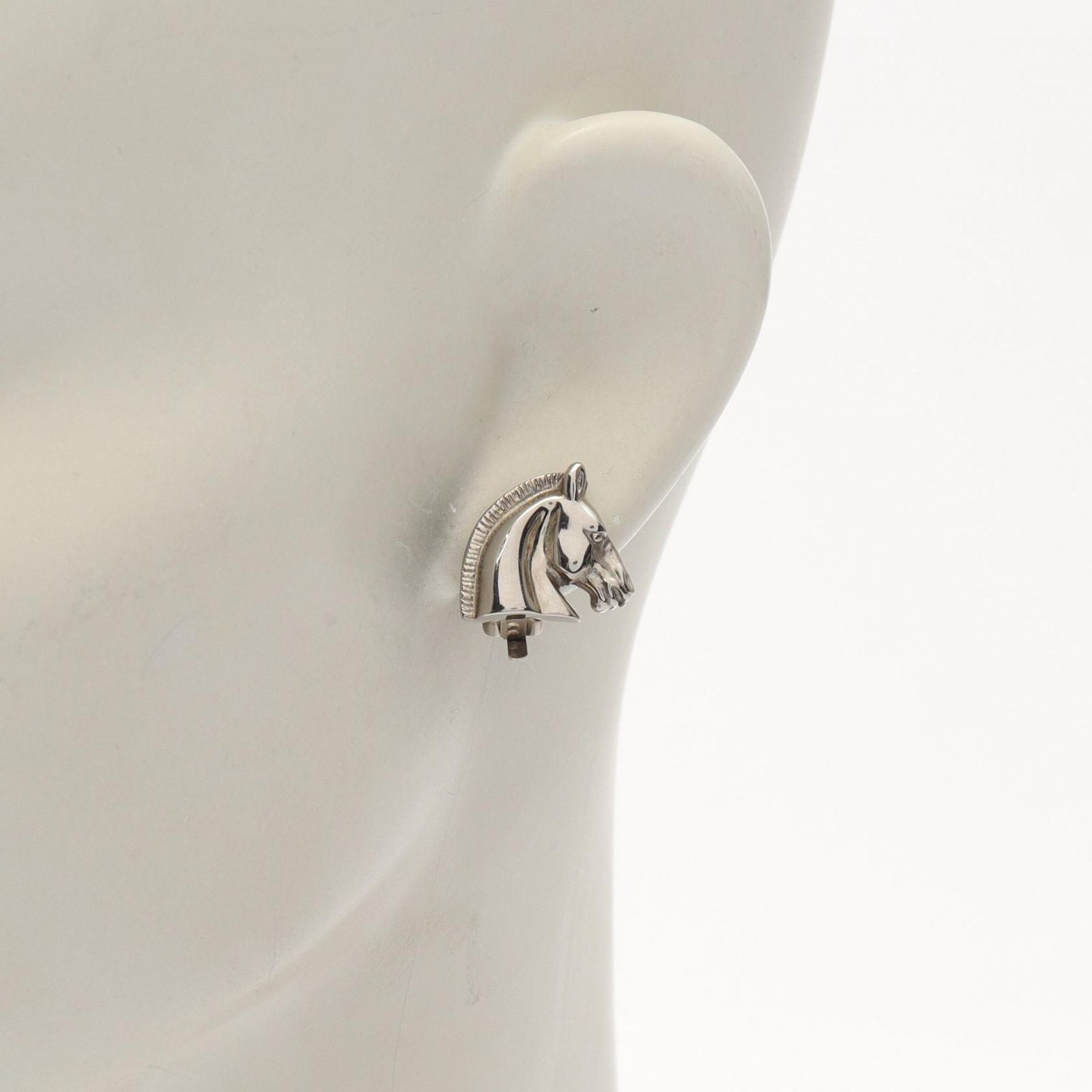 Hermes Earrings Cheval Hose Stainless Steel — view 4