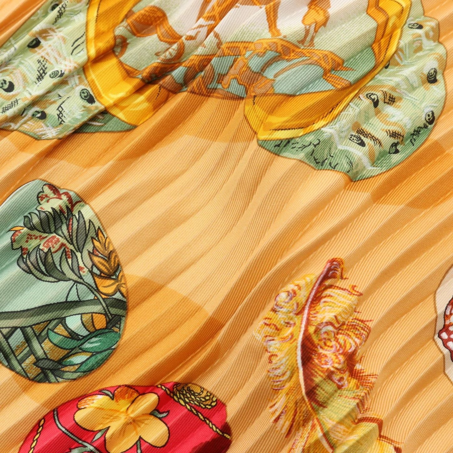 Hermes Scarf Carre Plisse Couvee D' Silk — view 5