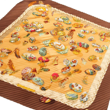 Hermes Scarf Carre Plisse Couvee D' Silk