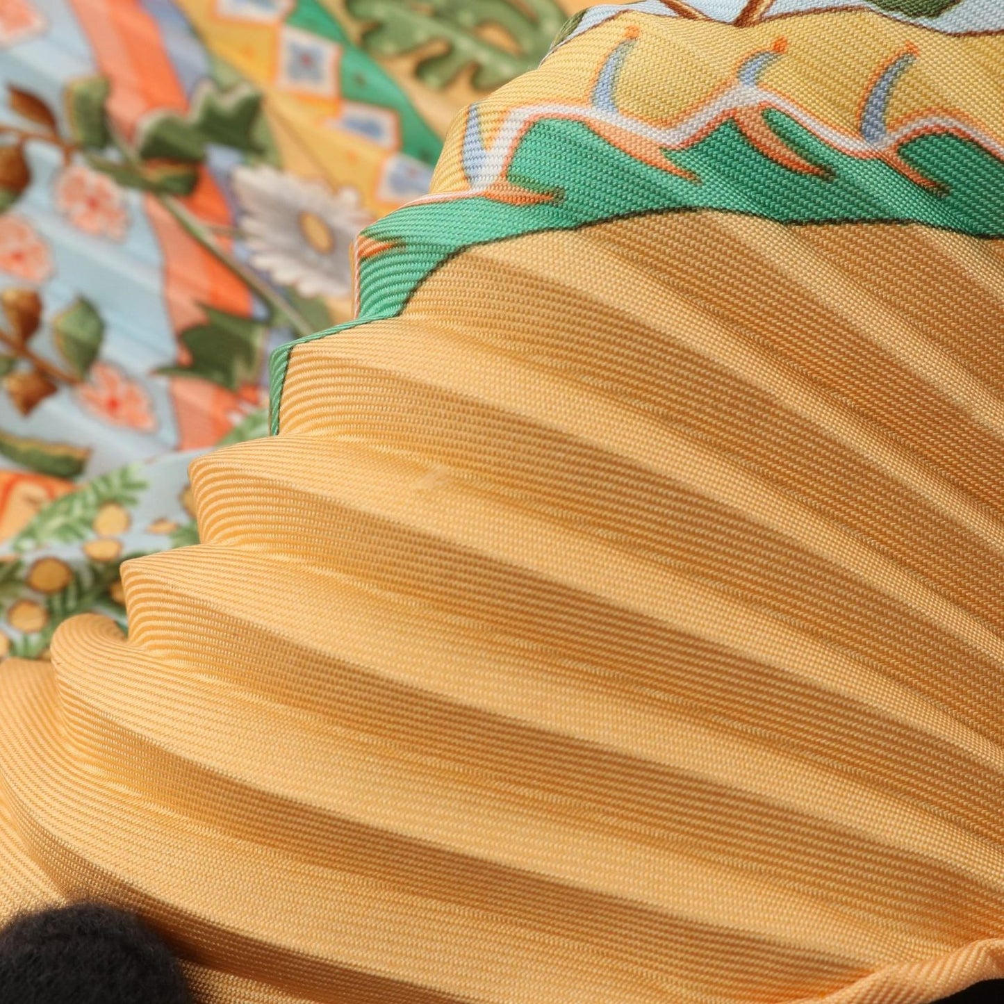 Hermes Scarf Carre Plisse Axis Mundi Silk — view 4
