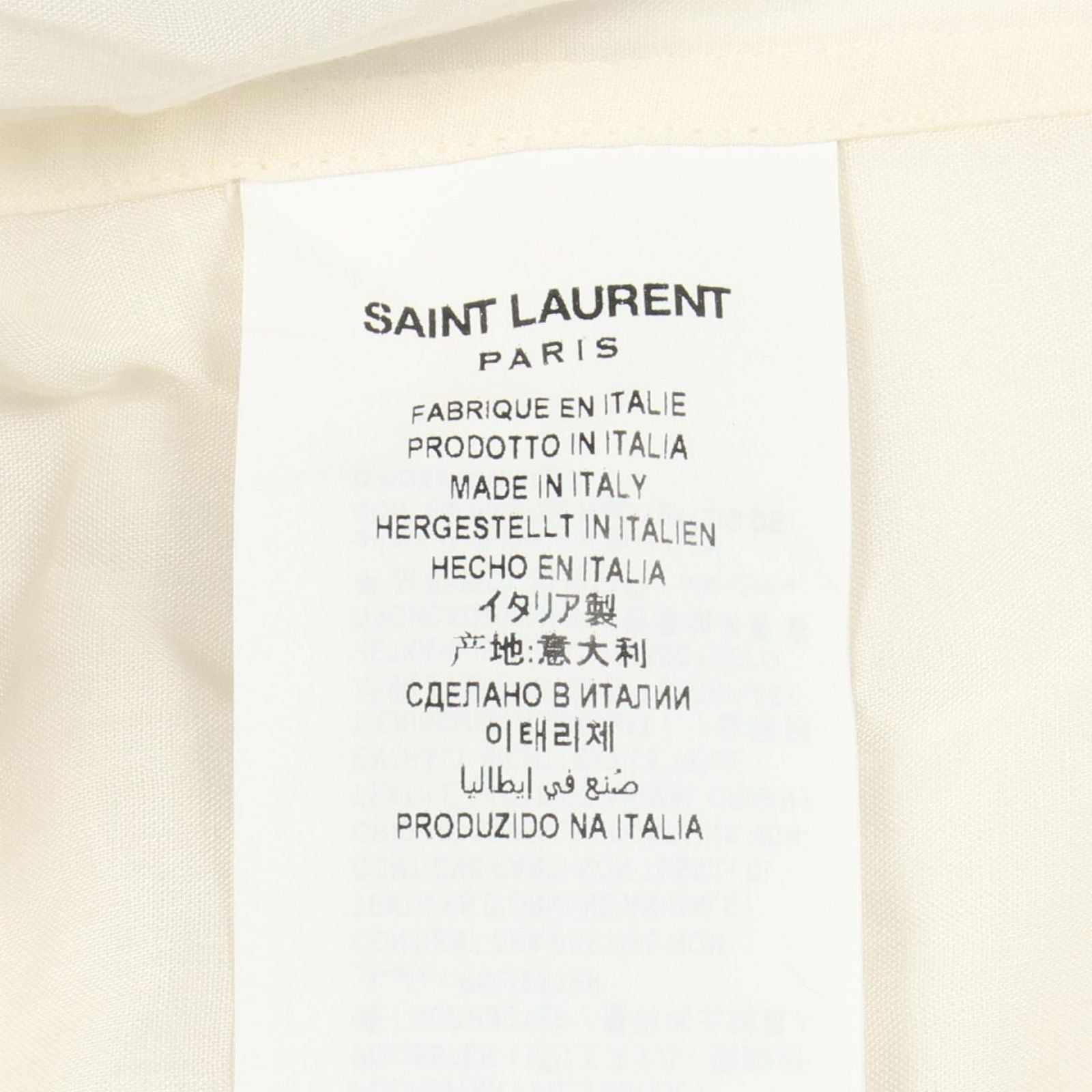 Saint Laurent Paris Flower Embroidery Shirts T-Shirt — view 5