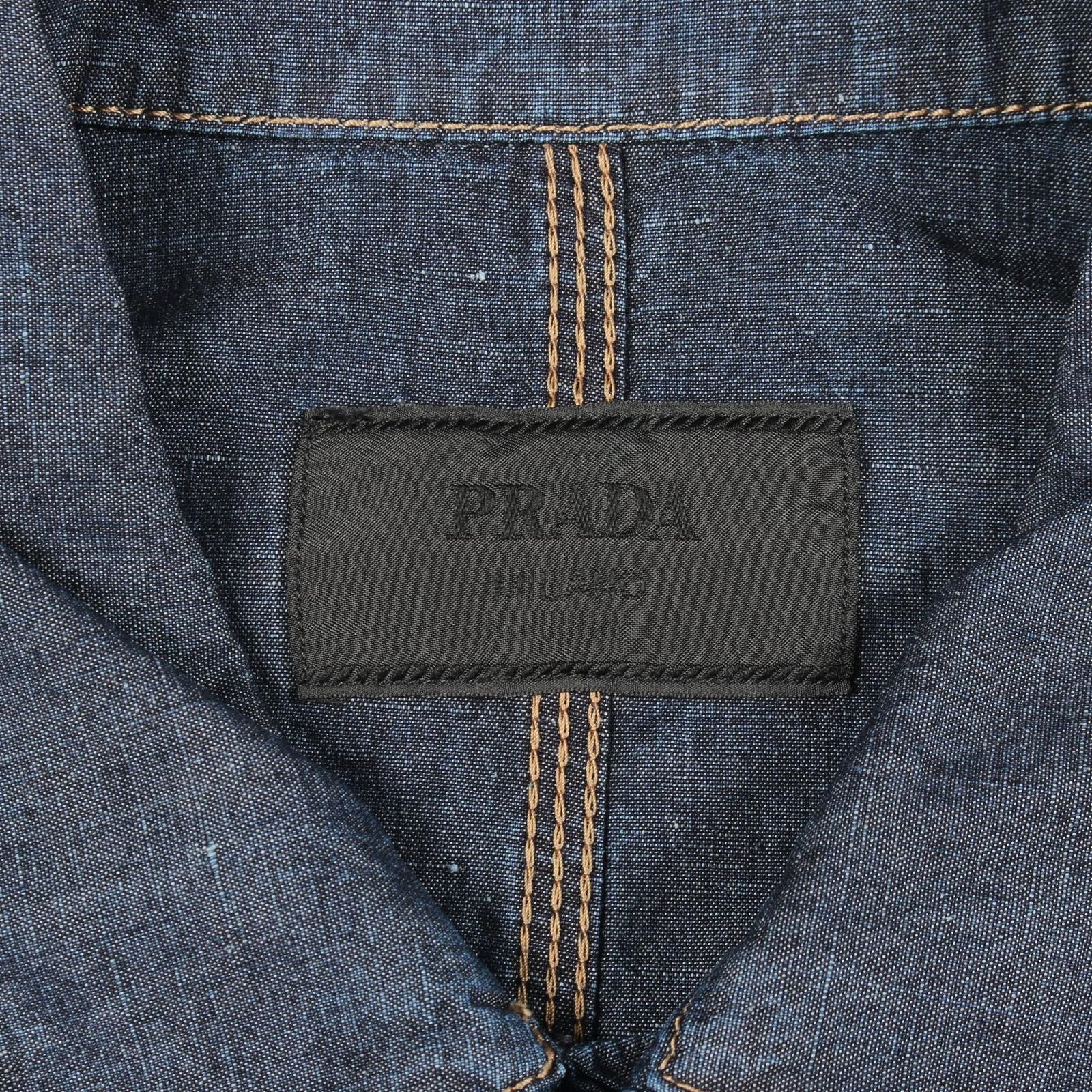 Prada Denim Jacket Chambray Blue — view 3